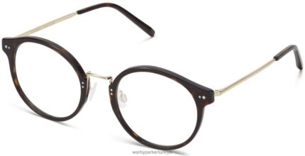 Warby Parker jayla N8ZXX8424 cilalı altın ile konyak kaplumbağası gözlük