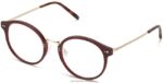 Warby Parker jayla N8ZXX8425 riesling ile kızıl kırmızı gözlük