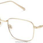 Warby Parker joaquin N8ZXX8144 cilalı altın gözlük