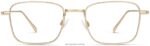 Warby Parker joaquin N8ZXX8144 cilalı altın gözlük - Image 4