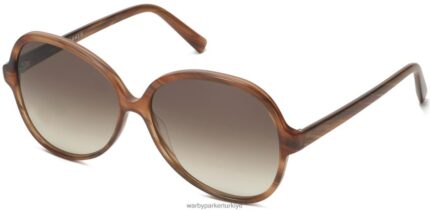 Warby Parker karina N8ZXX8909 çizgili affogato gözlük