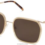 Warby Parker katori N8ZXX8775 cilalı altın ile hanımeli gözlük
