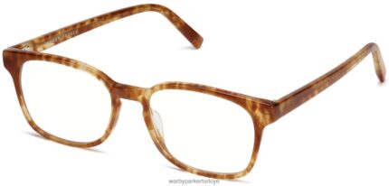 Warby Parker kenar kıvrımları N8ZXX8299 karamela kaplumbağası gözlük