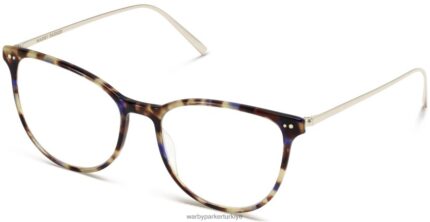 Warby Parker kısrak N8ZXX8428 cilalı altın ile menekşe manolya gözlük