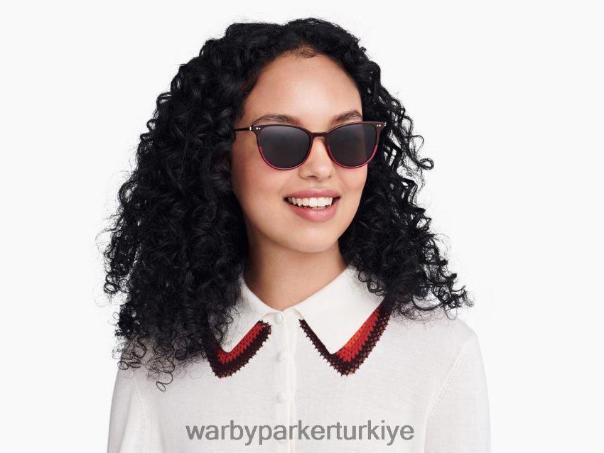 Warby Parker kısrak N8ZXX8897 öküz kanı cilalı altınla soluyor gözlük - Image 2