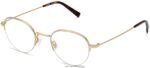 Warby Parker konserve N8ZXX850 cilalı altın gözlük