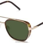 Warby Parker kulak N8ZXX8681 cilalı altın ile konyak kaplumbağası gözlük