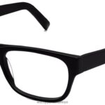 Warby Parker kuş tüyü N8ZXX8191 jet siyah mat gözlük