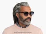 Warby Parker Laney N8ZXX8817 gül altın ile jet siyahı gözlük - Image 3