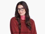 Warby Parker Langley N8ZXX8258 cilalı altın ile jet siyahı gözlük - Image 2