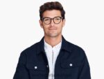 Warby Parker Langley N8ZXX8258 cilalı altın ile jet siyahı gözlük - Image 3