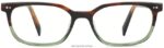 Warby Parker Lawrence N8ZXX8304 yeşil garnet soluyor gözlük - Image 4
