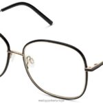 Warby Parker leah N8ZXX8460 cilalı altın ile jet siyahı gözlük