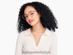 Warby Parker leah N8ZXX8461 cilalı altın ile gül elma gözlük - Image 2