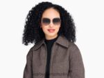 Warby Parker leah N8ZXX8693 cilalı altın ile jet siyahı gözlük - Image 2