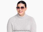 Warby Parker leah N8ZXX8694 cilalı altın ile gül elma gözlük - Image 2