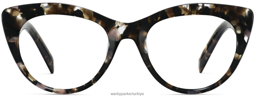 Warby Parker Leta N8ZXX8341 siyah frenk üzümü kaplumbağası gözlük - Image 2