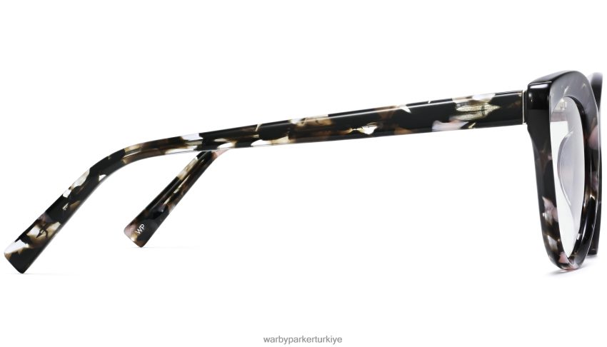 Warby Parker Leta N8ZXX8341 siyah frenk üzümü kaplumbağası gözlük - Image 3