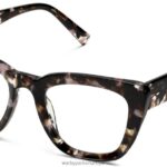 Warby Parker Lorena N8ZXX8324 siyah frenk üzümü kaplumbağası gözlük