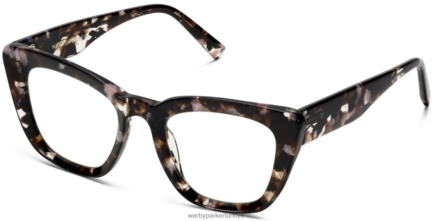 Warby Parker Lorena N8ZXX8324 siyah frenk üzümü kaplumbağası gözlük - Image 1