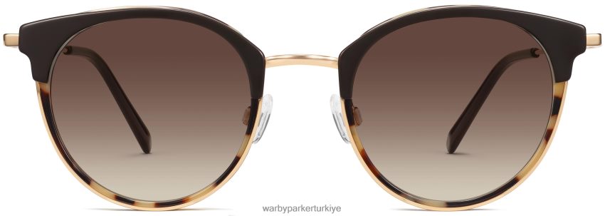 Warby Parker melekleştirmek N8ZXX8654 cilalı altın ile katmanlı badem ezmesi kaplumbağa gözlük - Image 4