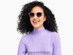 Warby Parker melekleştirmek N8ZXX8655 cilalı altın ile katmanlı erik kristali gözlük - Image 2