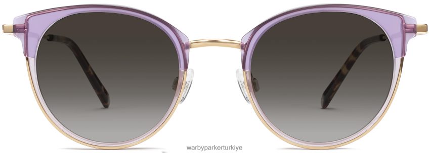Warby Parker melekleştirmek N8ZXX8655 cilalı altın ile katmanlı erik kristali gözlük - Image 4