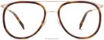 Warby Parker Montag N8ZXX8470 cilalı altın ile meşe fıçı gözlük - Image 4