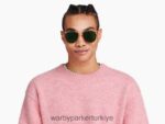 Warby Parker Montag N8ZXX8774 cilalı altın ile meşe fıçı gözlük - Image 3