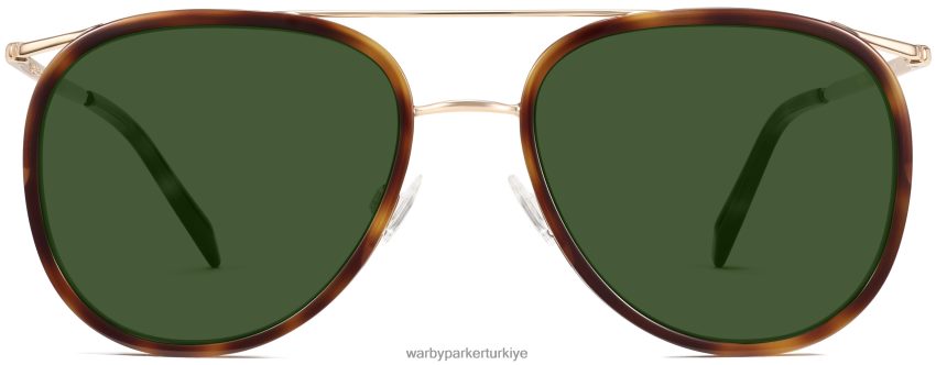 Warby Parker Montag N8ZXX8774 cilalı altın ile meşe fıçı gözlük - Image 4