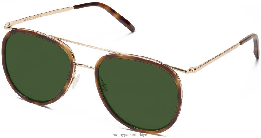Warby Parker Montag N8ZXX8774 cilalı altın ile meşe fıçı gözlük - Image 1
