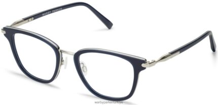 Warby Parker morley N8ZXX8384 cilalı gümüş ile giriş kristali gözlük