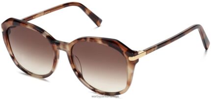 Warby Parker Nancy N8ZXX8863 cilalı altın ile susam kaplumbağası gözlük