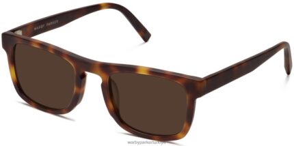Warby Parker Ömer N8ZXX8644 damarlı kaplumbağa mat gözlük