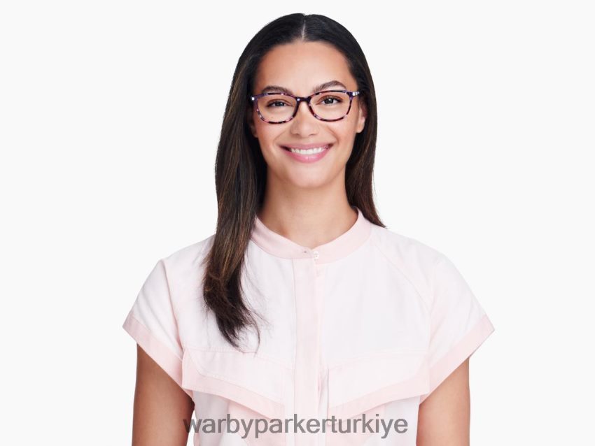 Warby Parker papatya N8ZXX8552 cilalı gümüş ile menekşe kuvars kristali gözlük - Image 2