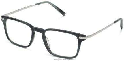 Warby Parker raul N8ZXX8294 cilalı gümüş ile çizgili pasifik gözlük