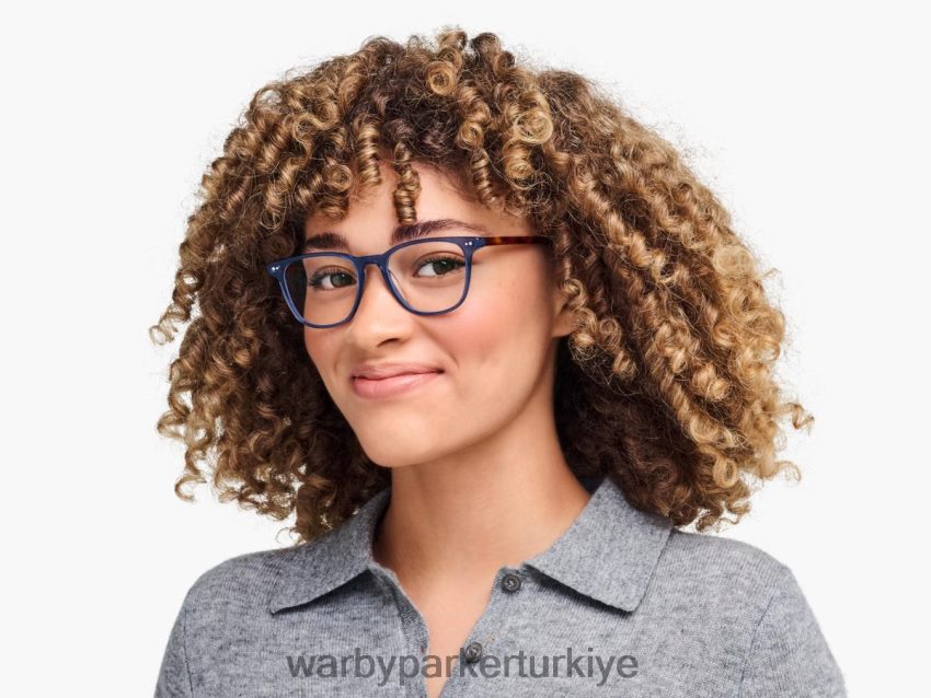 Warby Parker Şafak vakti N8ZXX8250 meşe fıçı ile masmavi kristal gözlük - Image 3