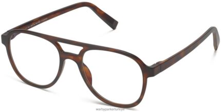 Warby Parker saha oyuncusu N8ZXX8420 konyak kaplumbağası mat gözlük