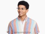 Warby Parker sahana N8ZXX8347 cilalı altın gözlük - Image 3