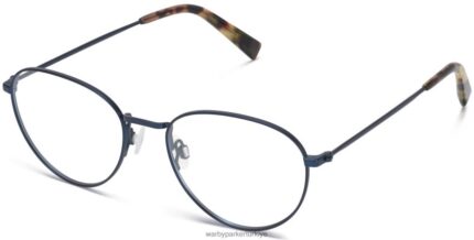 Warby Parker şahinler N8ZXX8213 fırçalanmış donanma gözlük