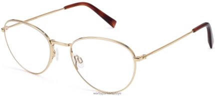 Warby Parker şahinler N8ZXX8214 cilalı altın gözlük