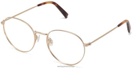 Warby Parker Simon N8ZXX899 cilalı altın gözlük
