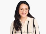 Warby Parker Talib N8ZXX8178 cilalı altın rengindeki mat meşe fıçı gözlük - Image 3