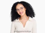 Warby Parker Talib N8ZXX8179 cilalı gümüş ile Rapids mavisi gözlük - Image 2