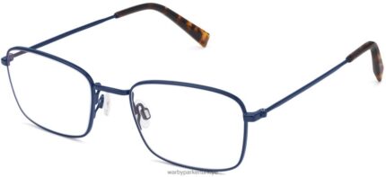 Warby Parker Thurston N8ZXX8397 fırçalanmış donanma gözlük