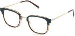 Warby Parker tiago N8ZXX892 riesling ile katmanlı keman yaprağı gözlük