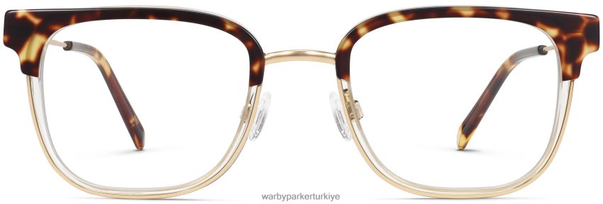 Warby Parker tiago N8ZXX893 cilalı altın ile katmanlı fındık kaplumbağası gözlük - Image 4