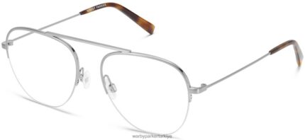 Warby Parker vargas N8ZXX854 antik gümüş gözlük