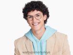 Warby Parker abe N8ZXX858 cilalı altın ile fırçalanmış mürekkep gözlük - Image 2