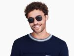 Warby Parker abe N8ZXX8603 cilalı altın ile fırçalanmış mürekkep gözlük - Image 2
